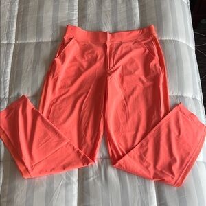 Women’s Athleta Brooklyn Pants, size 12 tall, sunset glow